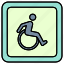 disability, handicapped sign, wheelchair 