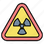 nuclear, radiation, sign, zone 