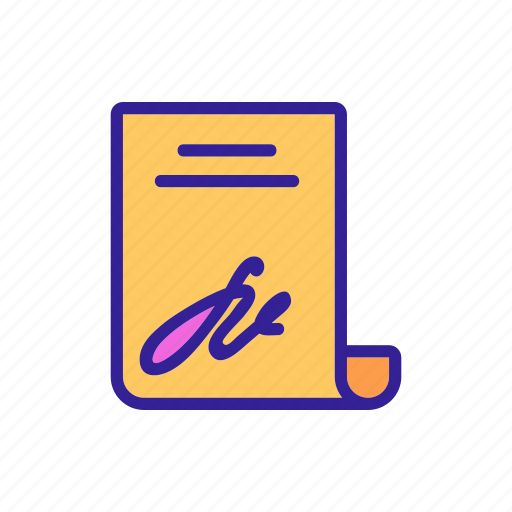 Agreement, human, own, paper, partnership, signature, signing icon - Download on Iconfinder