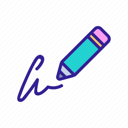 Human, own, partnership, pencil, signature, signing, writing icon - Download on Iconfinder