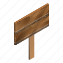 board, cartoon, isometric, panel, plank, wood, wooden 
