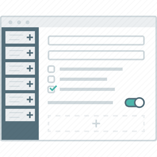 Cms, form, layout, page, setting, website, wireframe icon - Download on Iconfinder