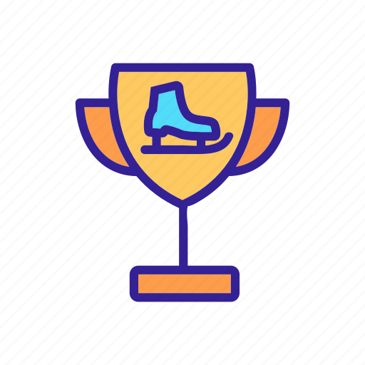 Award, champion, contour, cup, linear, reward, skate icon - Download on Iconfinder