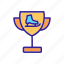award, champion, contour, cup, linear, reward, skate 