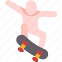 skater, jumping, teenager, activity, street