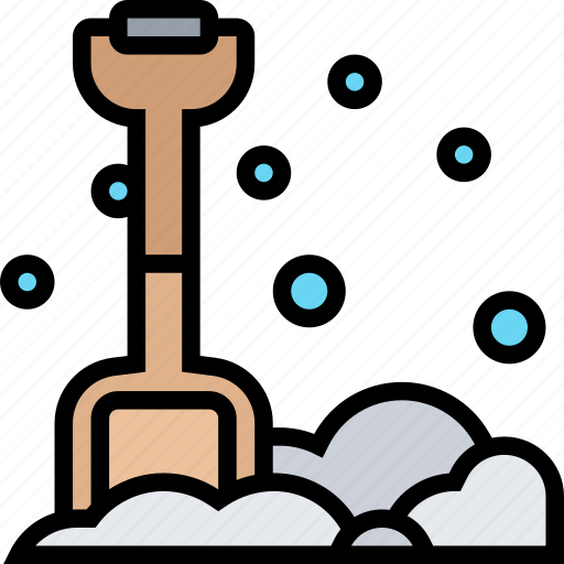 Shovel, digging, snow, frost, tool icon - Download on Iconfinder