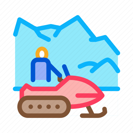 Chairlift, shoe, snowmobile, track, transport, vacation, winter icon - Download on Iconfinder
