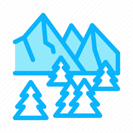 Forest, mountain, nature, shoe, snowy, track, vacation icon - Download on Iconfinder