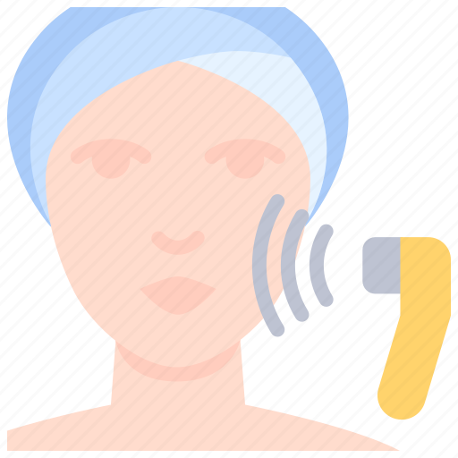 Face, treatment, woman, skincare, beauty, care, electric icon - Download on Iconfinder