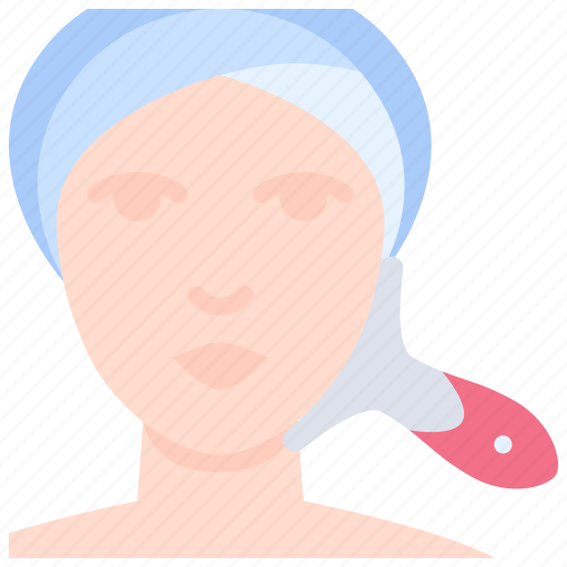 Face, massage, machine, treatment, skincare, woman, beauty icon - Download on Iconfinder