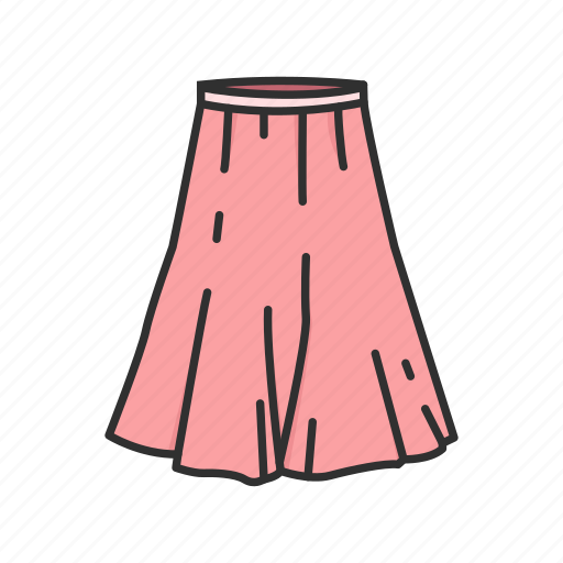 A-line skirt, clothing, dress, fashion, full skirt, garment, skirt icon - Download on Iconfinder