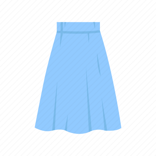 A-line skirt, clothing, fashion, garment, inverted plated skirt, skirt icon - Download on Iconfinder