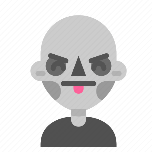 Annoying, death, emoji, halloween, horror, monster, skull icon - Download on Iconfinder