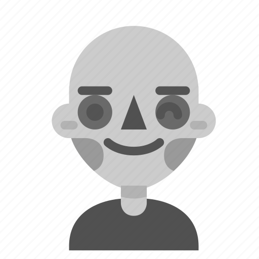 Death, emoji, halloween, horror, monster, skull, wink icon - Download on Iconfinder