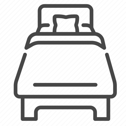 Sleep, night, bedroom, hotel, furniture, bed icon - Download on Iconfinder