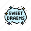 sweet, dreams, sleep, night, bed, pillow 