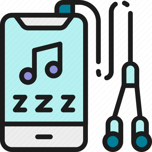 Bedding, bedroom, color, headphones, healthy, player, sleep icon - Download on Iconfinder