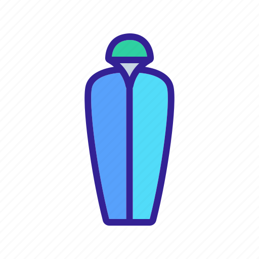 Accessory, bag, bed, camping, cocoon, hood, sleeping icon - Download on Iconfinder