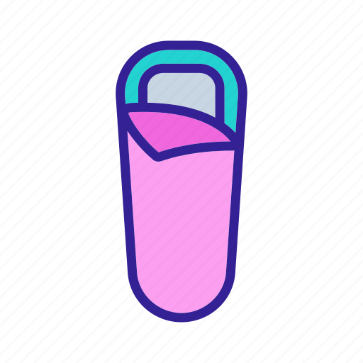 Accessory, ajar, bag, bed, camping, cocoon, sleeping icon - Download on Iconfinder