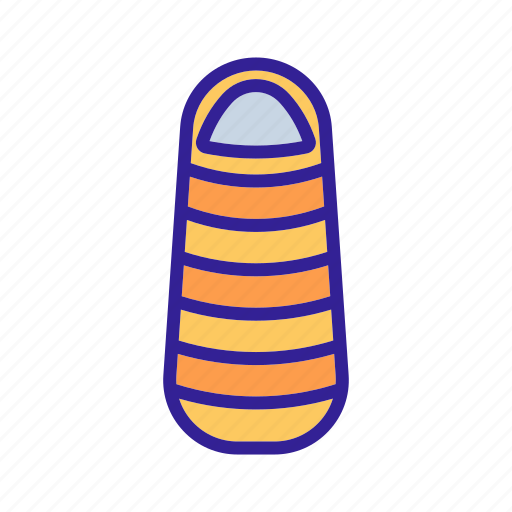 Accessory, bag, cocoon, horizontally, insulated, sleeping, strips icon - Download on Iconfinder