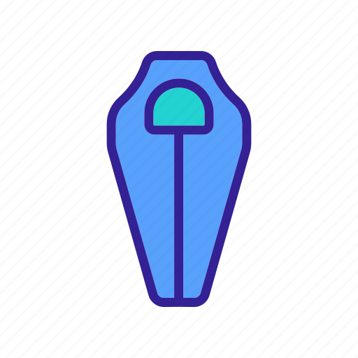 Accessory, bag, camping, cocoon, down, narrowed, sleeping icon - Download on Iconfinder