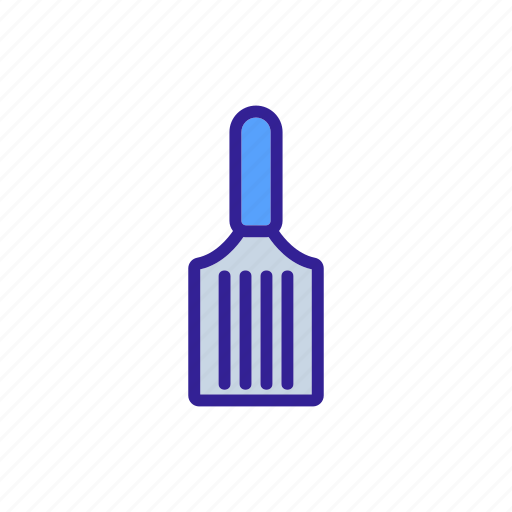 Kitchen, kitchenware, metal, slicer, spatula, top, view icon - Download on Iconfinder