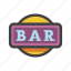 bar, logo, one bar, bar symbol, slot symbol 