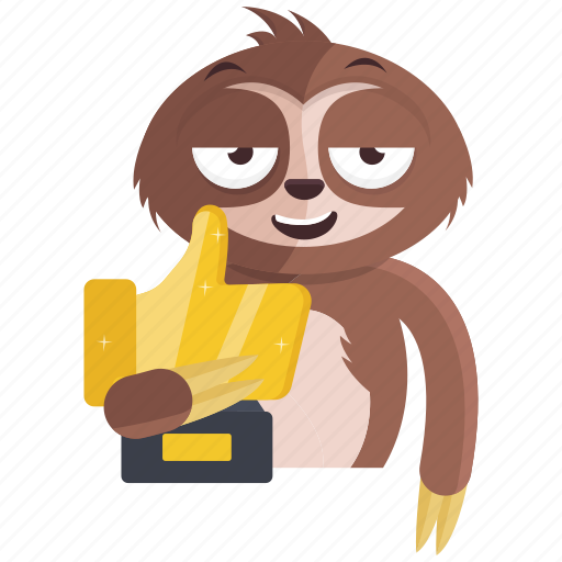 Emoji, emoticon, reward, sloth, smiley, social, sticker icon - Download on Iconfinder
