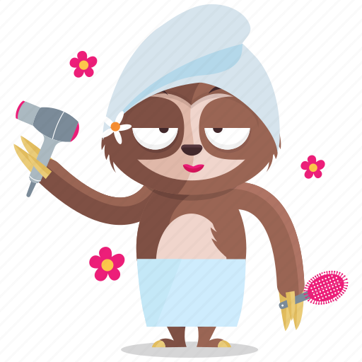 Beauty, emoji, emoticon, sloth, smiley, sticker, wellness icon - Download on Iconfinder