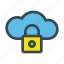 cloud, computing, locked, encrypted, storage 