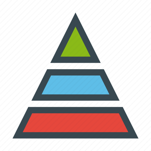 Pyramid, graph, chart, hierarchy icon - Download on Iconfinder