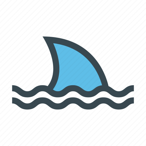 Shark, fin, sea, animal, danger icon - Download on Iconfinder