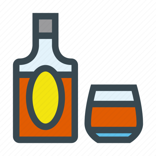 Alcohol, bottle, cup, drink, glass, scotch, whiskey icon - Download on Iconfinder