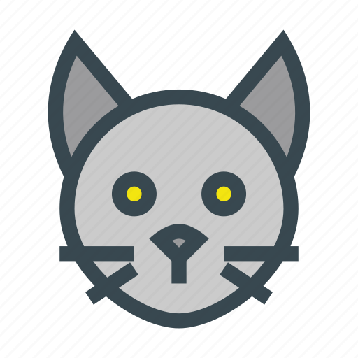Animal, cat, domestic, head, kitty, pet icon - Download on Iconfinder