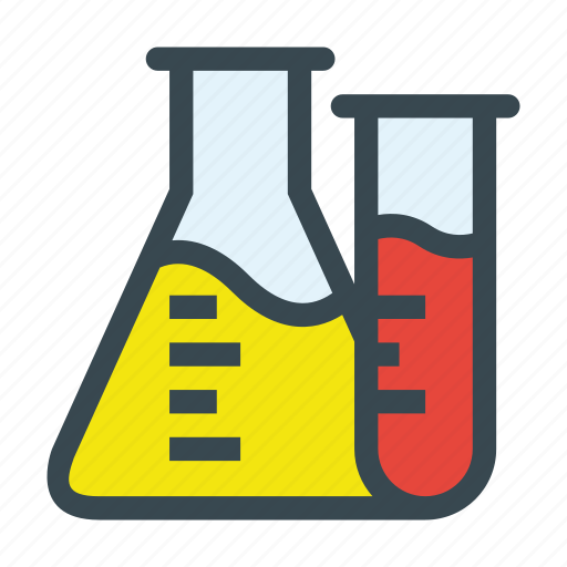 Beaker, chemical, chemistry, experiment, flask, science, test tube icon - Download on Iconfinder