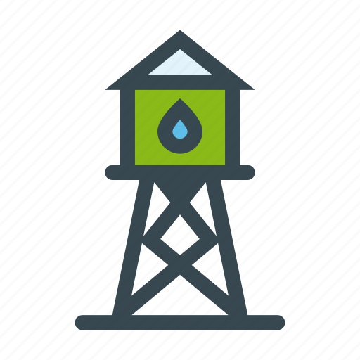 Farm, reservoir, supply, tower, water icon - Download on Iconfinder