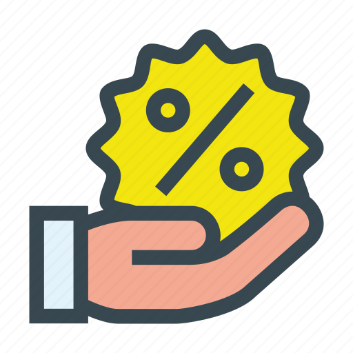 Discount, hand, loan, offer, promotion, sale icon - Download on Iconfinder