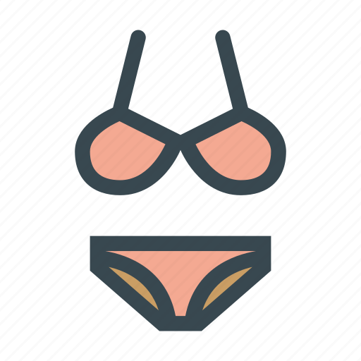 Bikini, bra, female, lingerie, panties, underwear, women icon - Download on Iconfinder