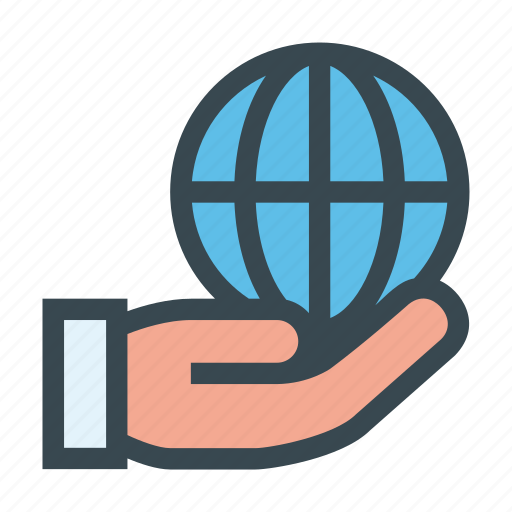 Earth, globe, hand, planet, protect, save icon - Download on Iconfinder