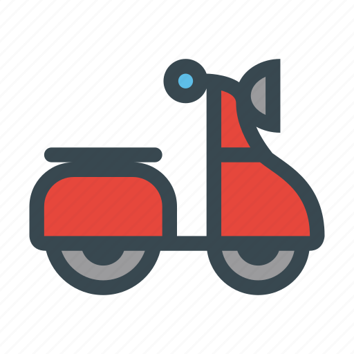 Motorbike, scooter, transportation, vespa icon - Download on Iconfinder