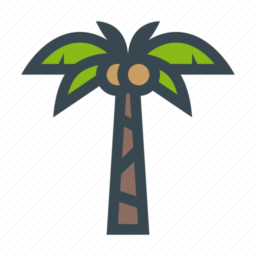 Beach, coconut, nature, palm, plant, tree icon - Download on Iconfinder