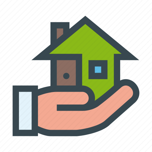 Hand, house, owner, property, receive icon - Download on Iconfinder