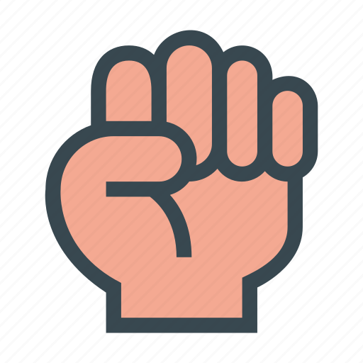 Closed, fist, hand, holding, punch icon - Download on Iconfinder