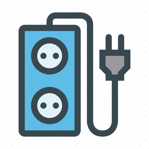 Cord, electric, electricity, extension, outlet icon - Download on Iconfinder