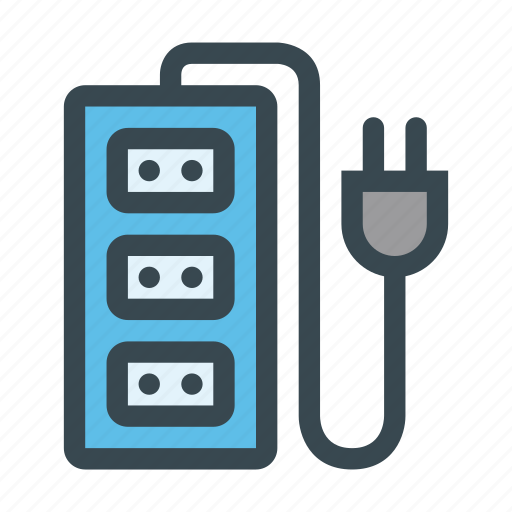 Cord, electric, electricity, extension, outlet icon - Download on Iconfinder