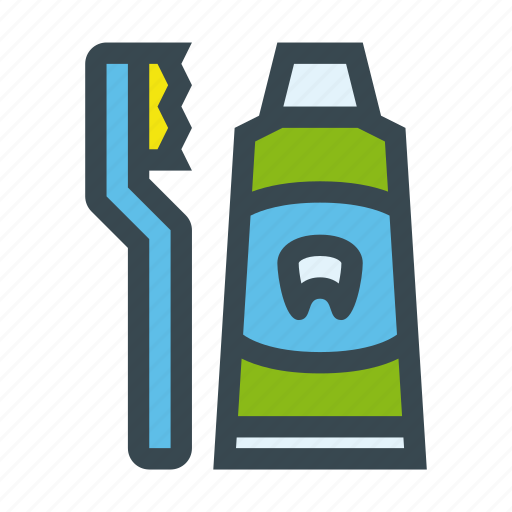 Brush, clean, toothbrush, toothpaste, tube icon - Download on Iconfinder