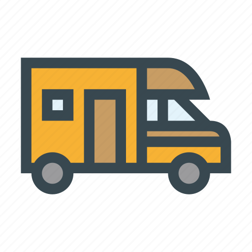 Car, home, motor, motorhome, trailer, transport, vehicle icon - Download on Iconfinder