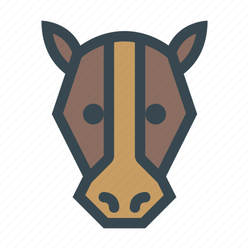 Animal, domestic, farm, head, horse icon - Download on Iconfinder