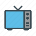 broadcast, old, television, tv