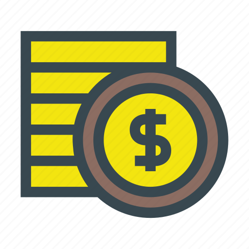 Coin, coins, currency, money, stack icon - Download on Iconfinder